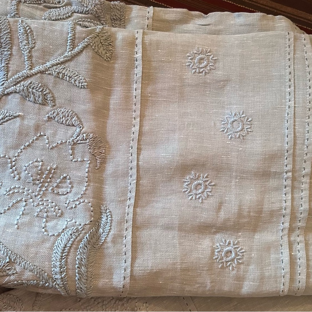 Anthropologie Manette Embroidered Curtain Panel - Picture 6 of 8